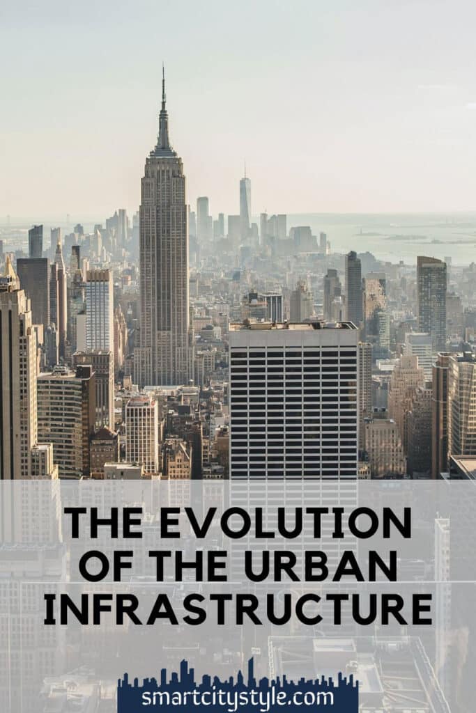 evolution of city infrastructure - pinterest image