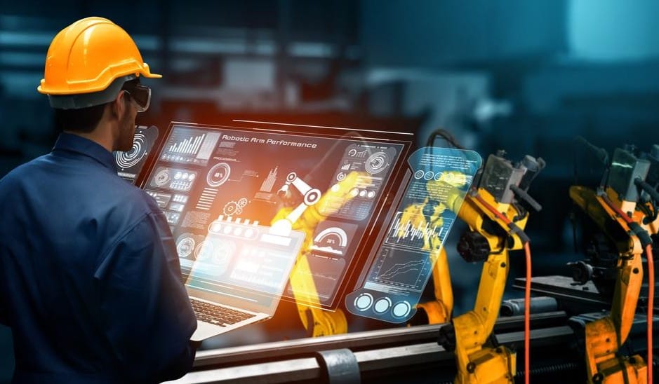 smart industry robot arms digital factory