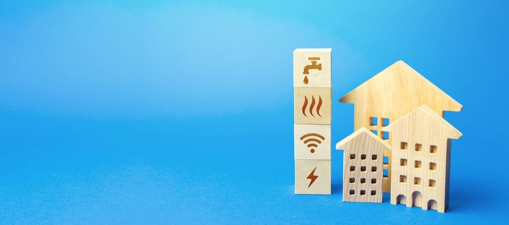 Wooden models of residential buildings with smart home monitoring