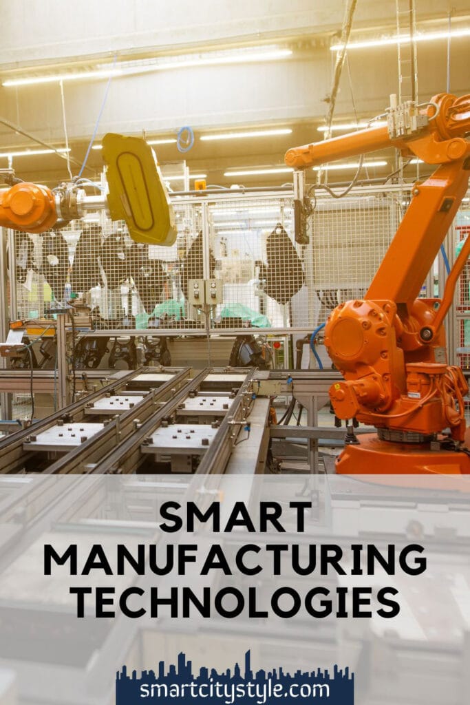 smart manufacturing technologies - Pinterest image