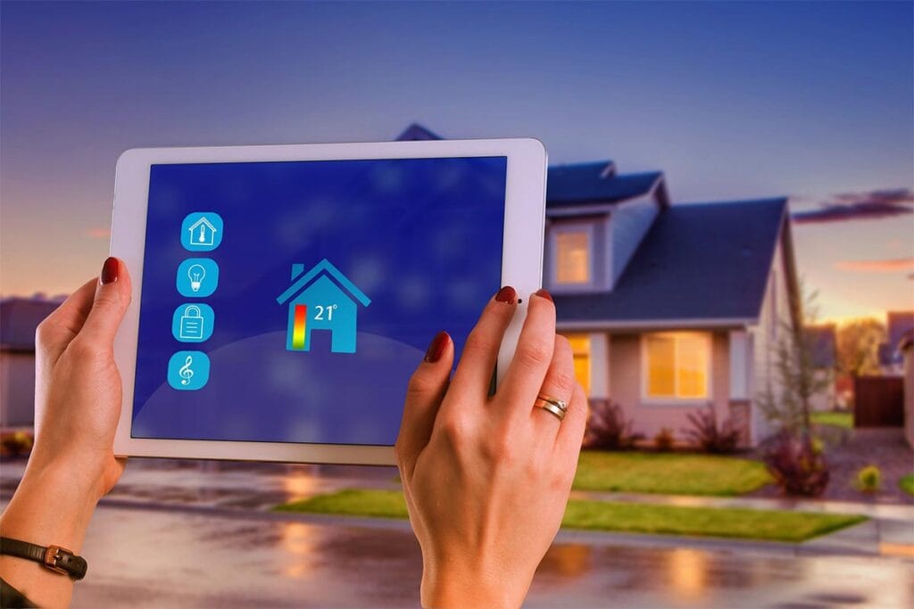 changing house temperature from a tablet