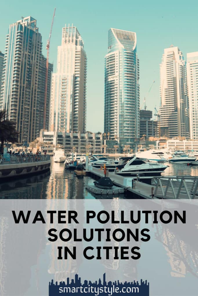 water pollution solutions in cities - pinterest image